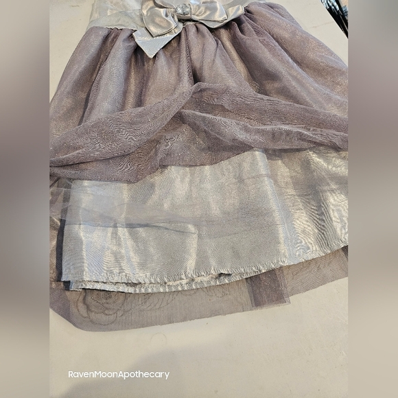 Hoilday Editions Girls Sliver Dress large 10/12 - Picture 12 of 14